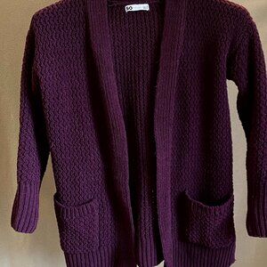 Burgandy cardigan